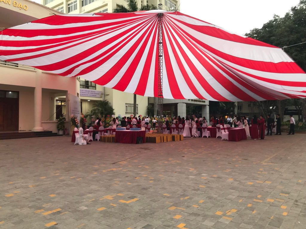 Dù che sự kiện, dù che sân trường 20m Dù che sự kiện, dù che sân trường 20m