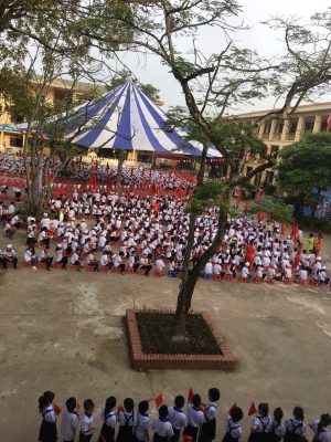Dù che sân trường học đường kính 12m
