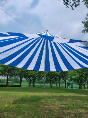 Dù tròn che nắng sân trường 20m