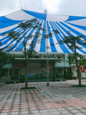 Dù tròn che nắng sân trường 20m