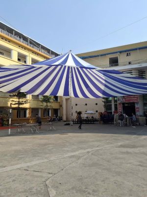 Dù tròn che nắng sự kiện sân trường 20m